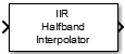 IIR Halfband Interpolator block