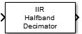 IIR Halfband Decimator block