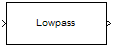 Lowpass Filter block