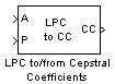 LPC to/from Cepstral Coefficients block