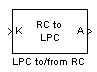 LPC to/from RC block