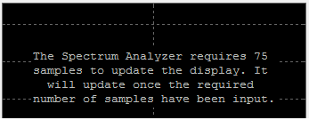 Sample of the warning message for too few samples