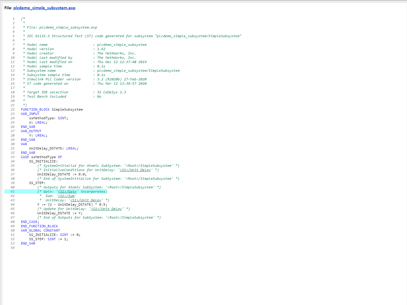 Начало работы с Simulink PLC Coder