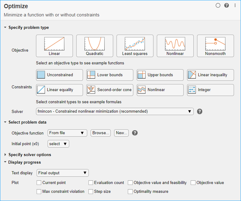 Optimize Live Editor task initial screen