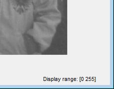 Display Range tool in the bottom right corner of the figure window.