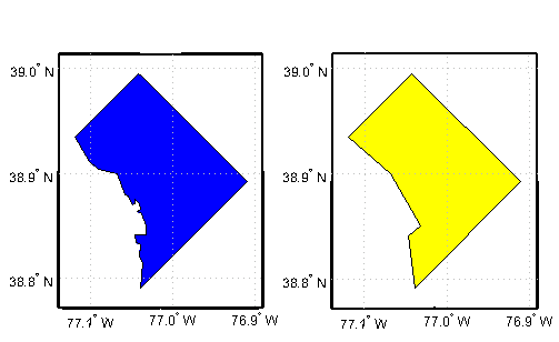 A comparison of the original and reduced borders. The original border shows more detail than the reduced border.