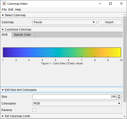 Modernized colormap editor