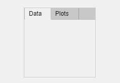 Tab group with two tabs called "Data" and "Plots". The "Data" tab is selected. It is a lighter gray than the "Plots" tab.