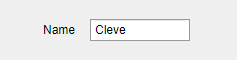 A text edit field for entering a name displays "Cleve"