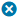 Image of a white X inside a blue circle representing the deactivate icon