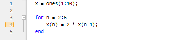Script with a for loop with an orange conditional breakpoint on the line inside the loop
