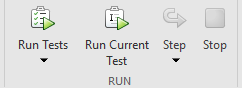 Run section in the Live Editor tab