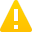 Yellow triangle with an exclamation point symbol.