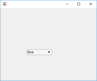 UI figure with a drop-down component. The value of the drop-down is Blue.