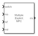 Multiple Explicit MPC Controllers block