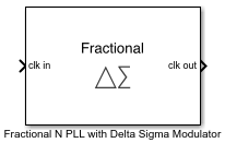 Fractional N PLL with Delta Sigma Modulator block