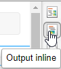 Output inline button