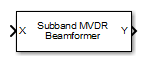 Subband MVDR Beamformer block