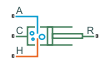 Translational Mechanical Converter (2P) block