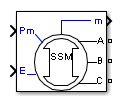 Simplified Synchronous Machine block