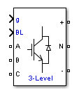 Three-Level NPC Converter block