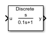 Filtered Derivative (Discrete or Continuous) block