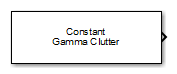 Constant Gamma Clutter block