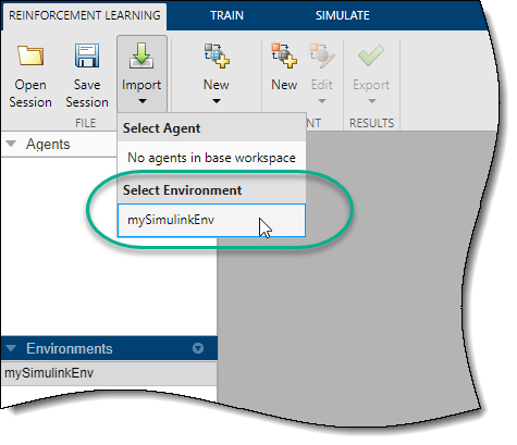 The new environment is highlighted in the Environments pane.