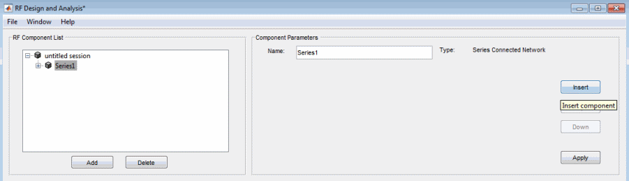 Component parameters pane