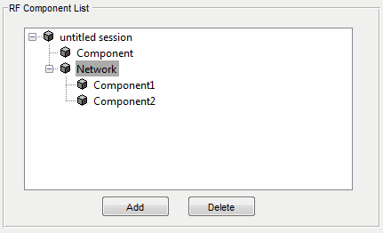 Component list pane