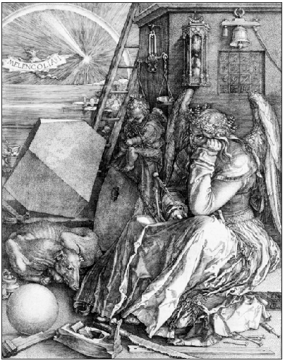 Engraving, "Melancholia I" by Albrecht Durer