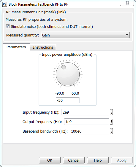 RF Measurement Unit mask