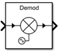 Mixer block icon as Demodulator