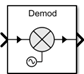 Mixer block icon as Demodulator with mixer noise