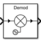 Mixer block icon as Demodulator with phase noise
