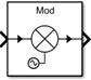 Mixer block icon as Modulator with phase noise