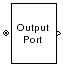 Output Port block