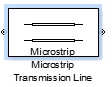Connector ports in the Microstrip Transmission Line block