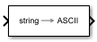 String to ASCII block