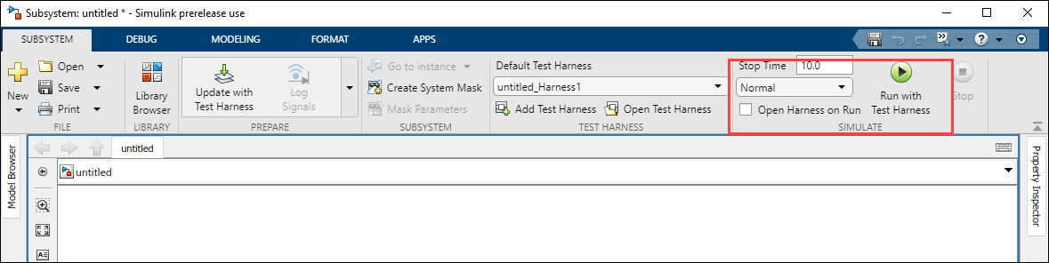 Test Harness Options