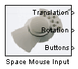 Space Mouse Input block