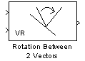 Rotation Between 2 Vectors block
