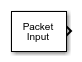 Packet Input block