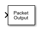 Packet Output block