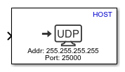 UDP Write (HOST) block
