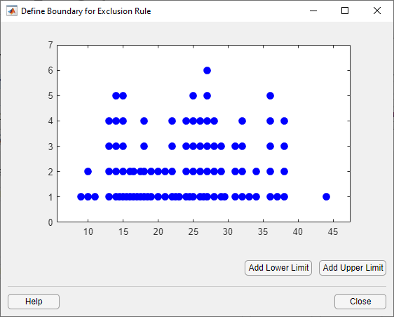 Define Boundary for Exclusion Rule window