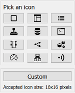 Stereotype styling custom icons.