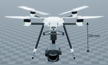 Quadrotor front view