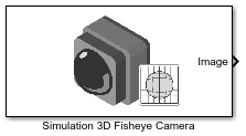 Simulation 3D Fisheye Camera block