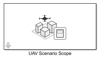 UAV Scenario Scope block